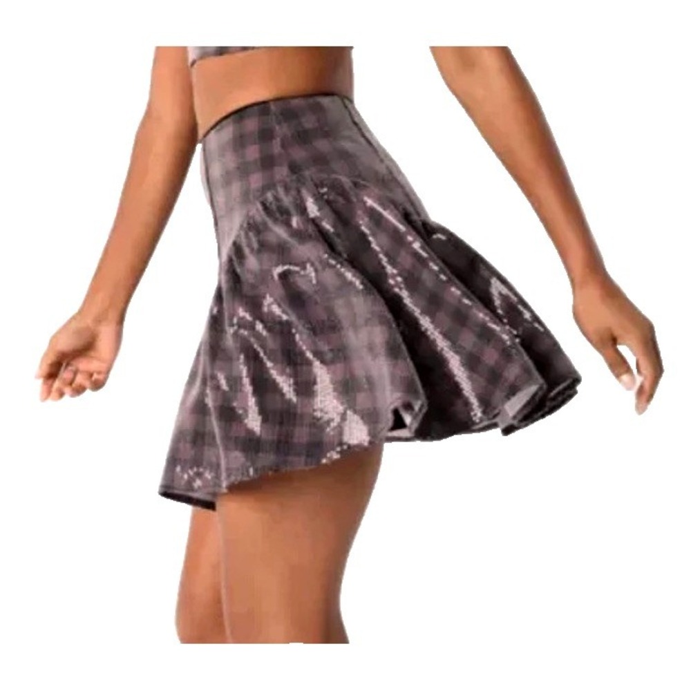 Johnny Wujek Sequin Festival Rave Mcbling Prep Skater Mini Skirt Women 9 NWT $69